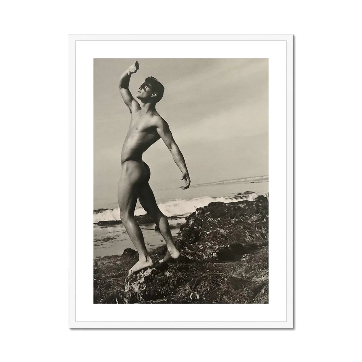 Nude Man at Beach - Forrester Millard by Bob Mizer Art Print