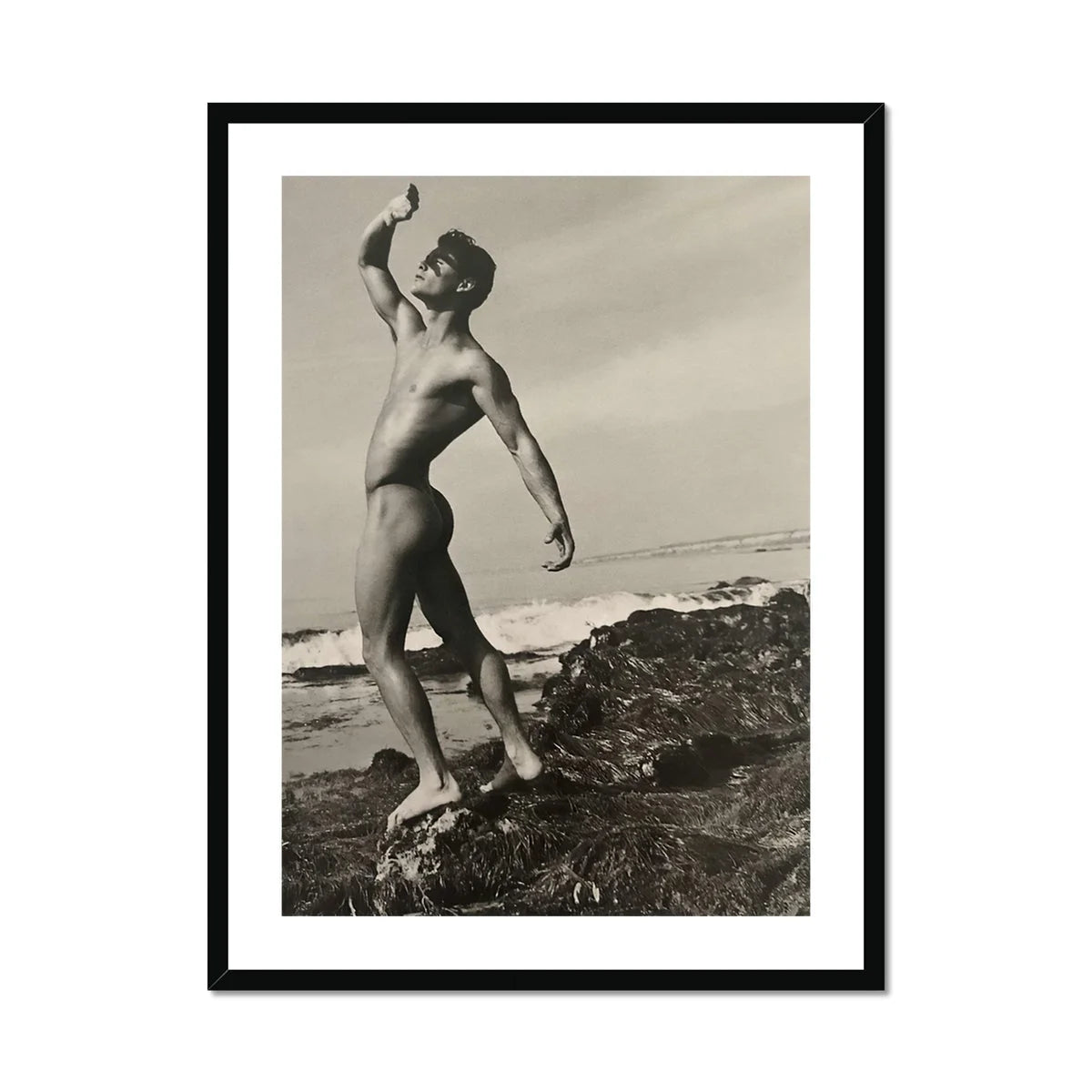 Nude Man at Beach - Forrester Millard by Bob Mizer Art Print