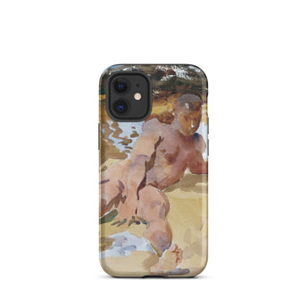 Nude Man on Beach - John Singer Sargent Iphone Case, 12 Mini / Matte, Phone Case Nude Figure Art