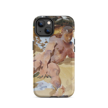Nude Man on Beach - John Singer Sargent Iphone Case, 14 / Matte, Iphone Case Nude Figure Art