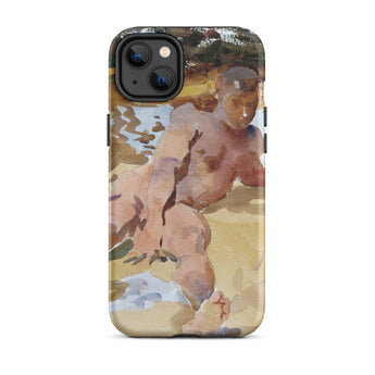 Nude Man on Beach - John Singer Sargent Iphone Case, 14 Plus / Matte, Phone Case Nude Figure Painting