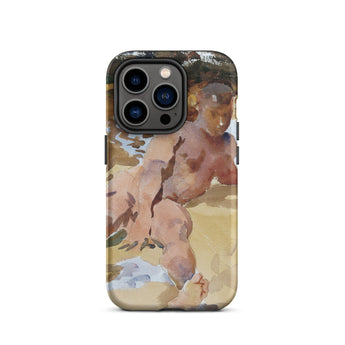 Nude Man on Beach - John Singer Sargent Iphone Case, 14 Pro / Matte, Phone Case Nude Painting