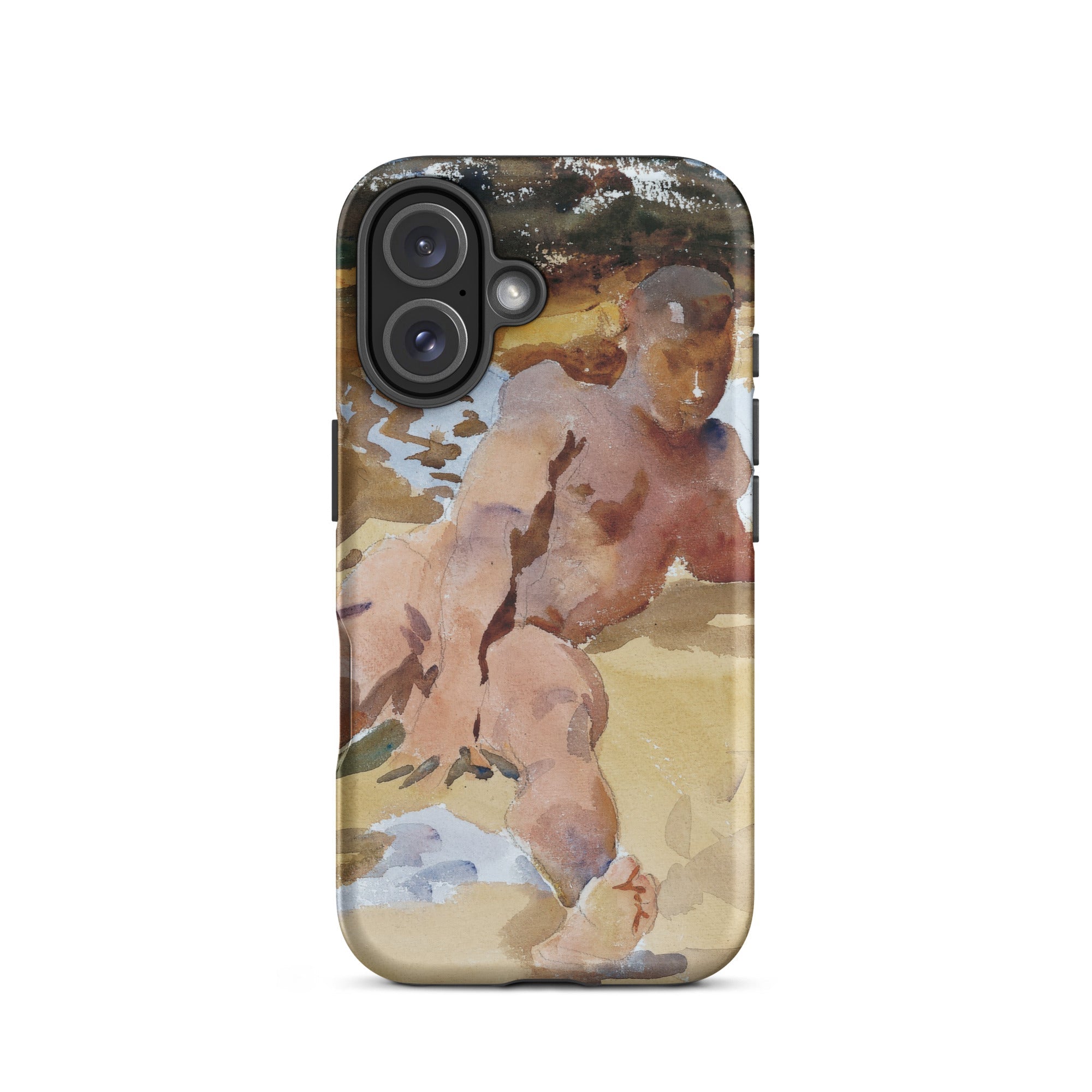 Nude Man on Beach John Singer Sargent Iphone Case, 16 / Matte, Phone Case Nude Watercolor Art