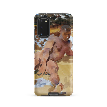 Nude Man on Beach - John Singer Sargent Samsung Case, Galaxy S20 / Matte, Phone Case Painted Depiction Nude Man Sandy Shore