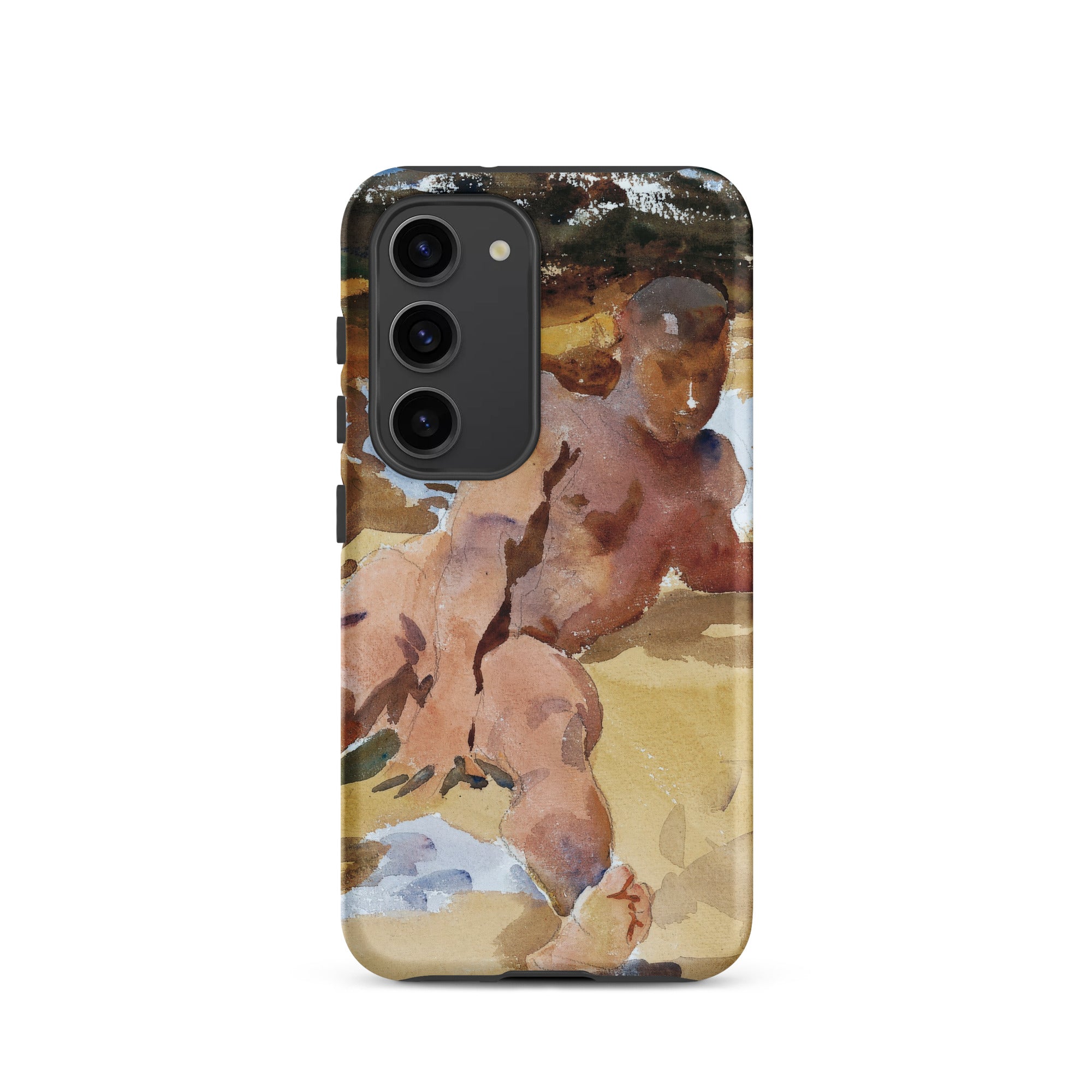 Nude Man on Beach John Singer Sargent Samsung Case, Galaxy S23 / Matte, Phone Case Watercolor Painting Figure