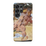 Nude Man on Beach - John Singer Sargent Samsung Case, Galaxy S25 Ultra / Matte, Smartphone Case Watercolor-style Painting Nude Figure
