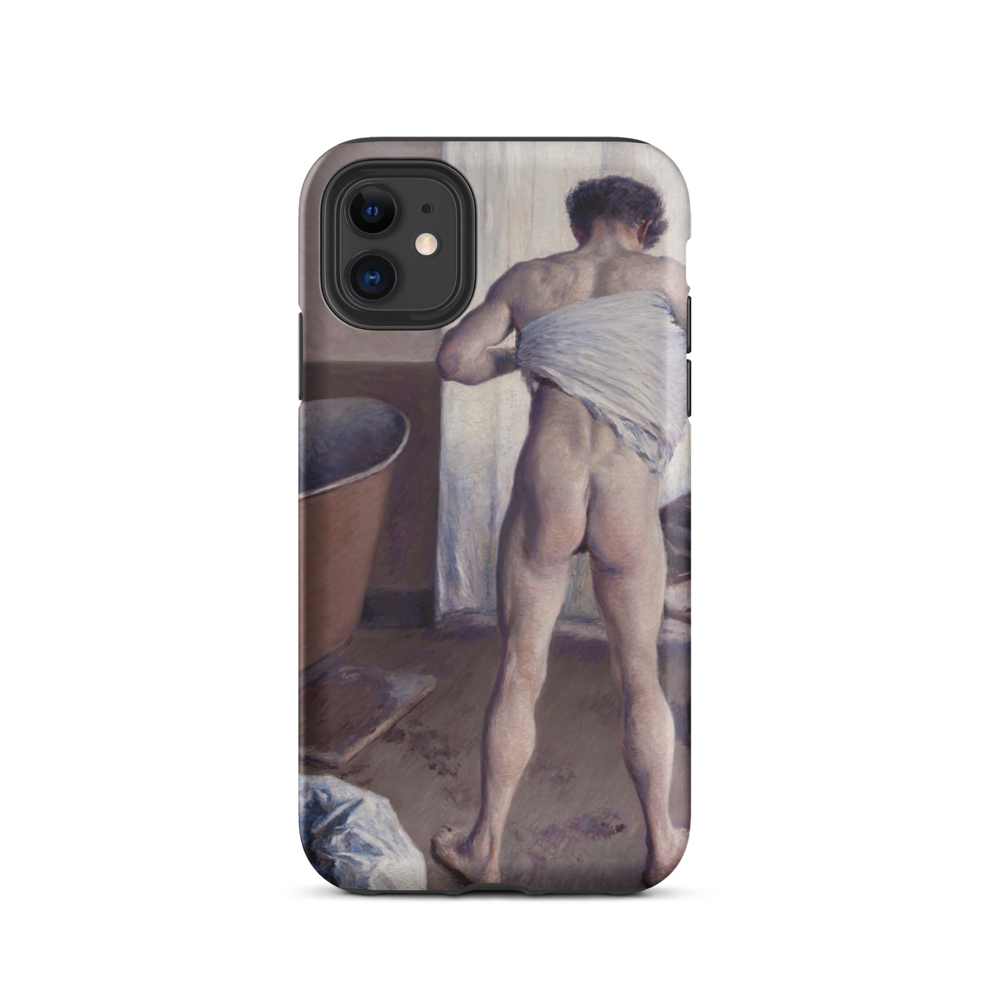 Nude Man at His Bath Gustave Caillebotte Iphone Case, 11 / Matte, Artistic Phone Case