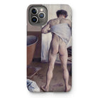 Nude Man at His Bath - Gustave Caillebotte Iphone Case, 11 Pro Max / Matte, Iphone Case Classical Painting Nude Figure