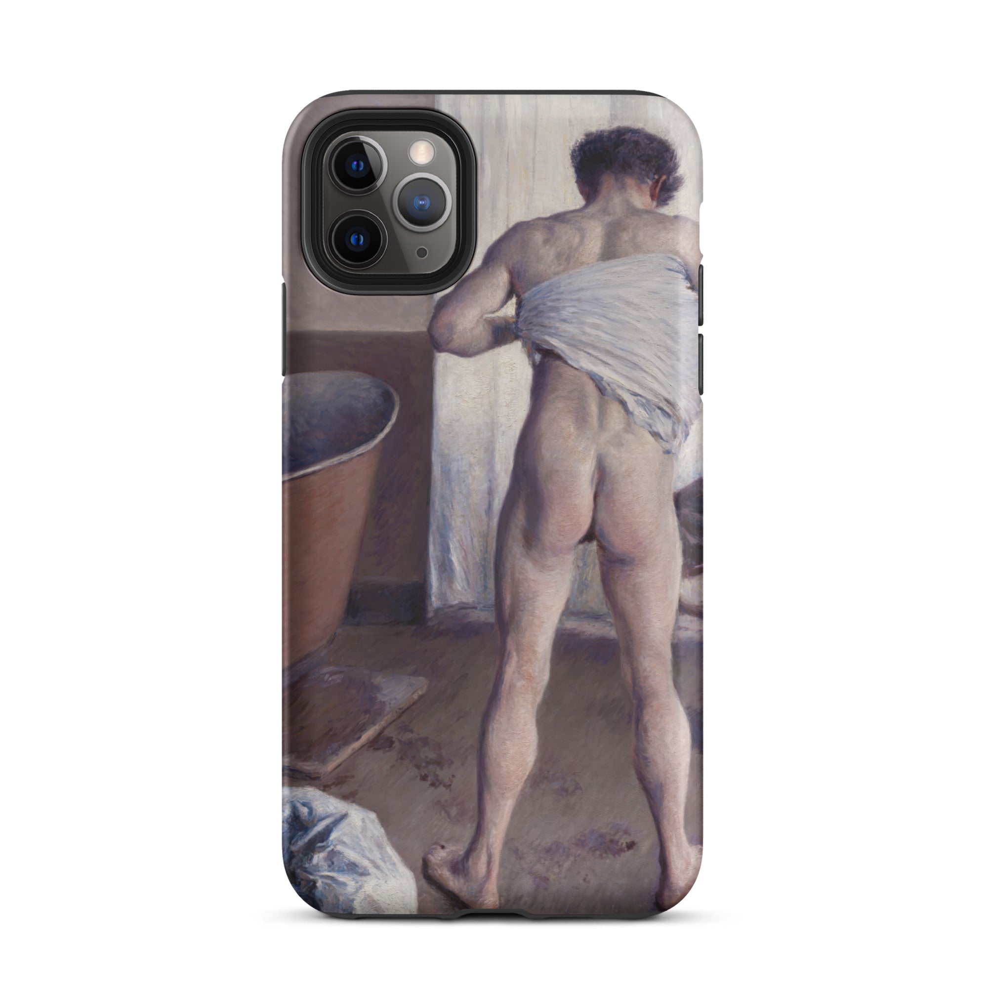 Nude Man at His Bath Gustave Caillebotte Iphone Case, 11 Pro Max / Matte, Phone Case Nude Figure Art
