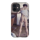 Nude Man at His Bath - Gustave Caillebotte Iphone Case, 12 / Matte, Iphone Case Classical Art Print Nude Figure Partially