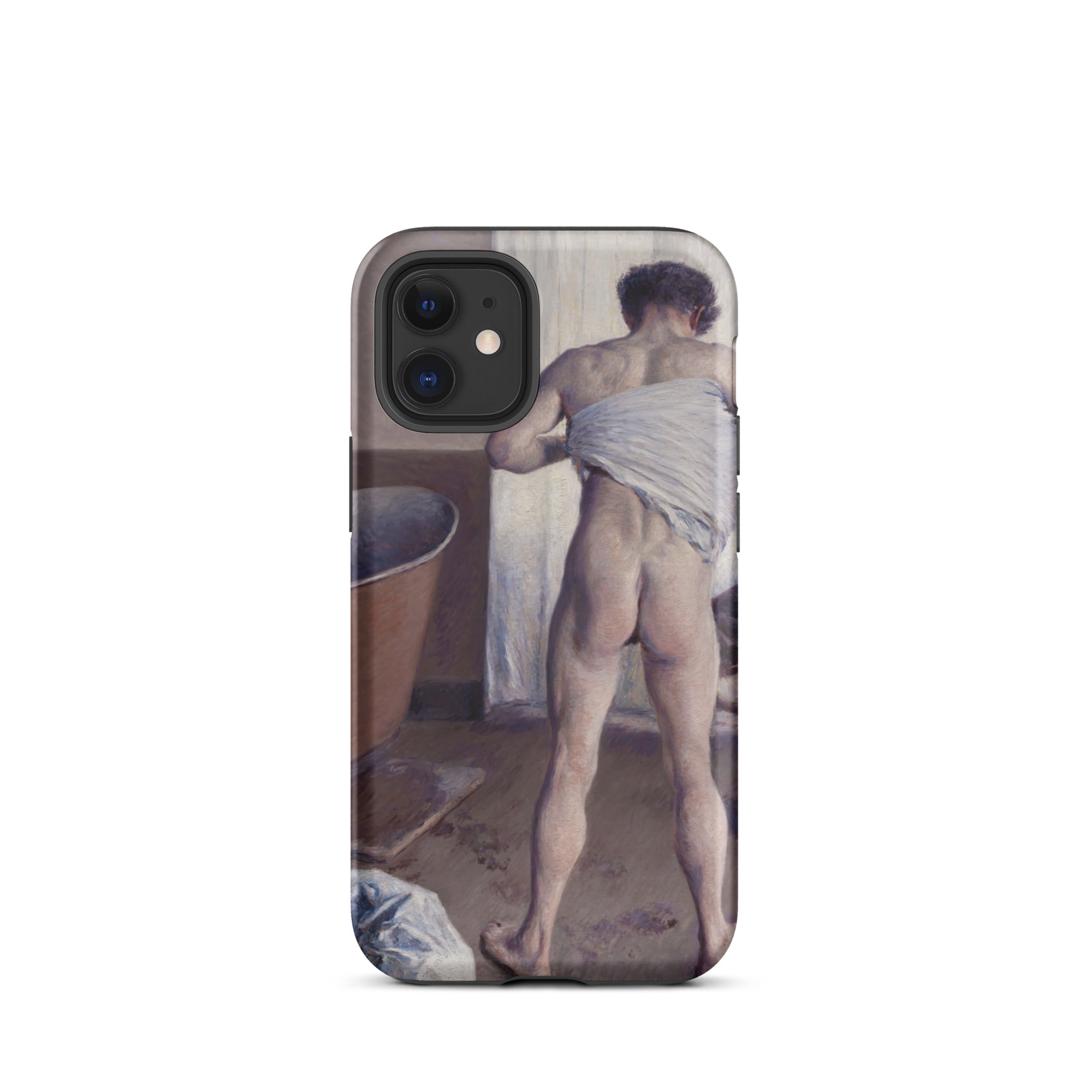 Nude Man at His Bath Gustave Caillebotte Iphone Case, 12 Mini / Matte, Phone Case Nude Man
