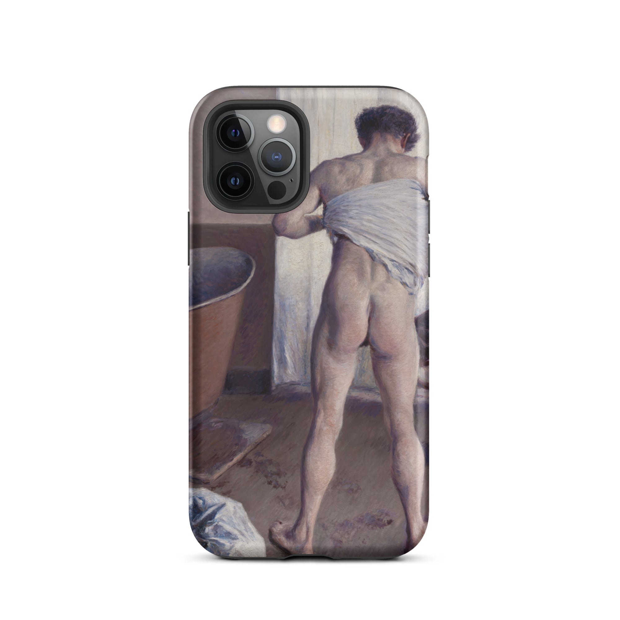 Nude Man at His Bath Gustave Caillebotte Iphone Case, 12 Pro / Matte, Phone Case Nude Art