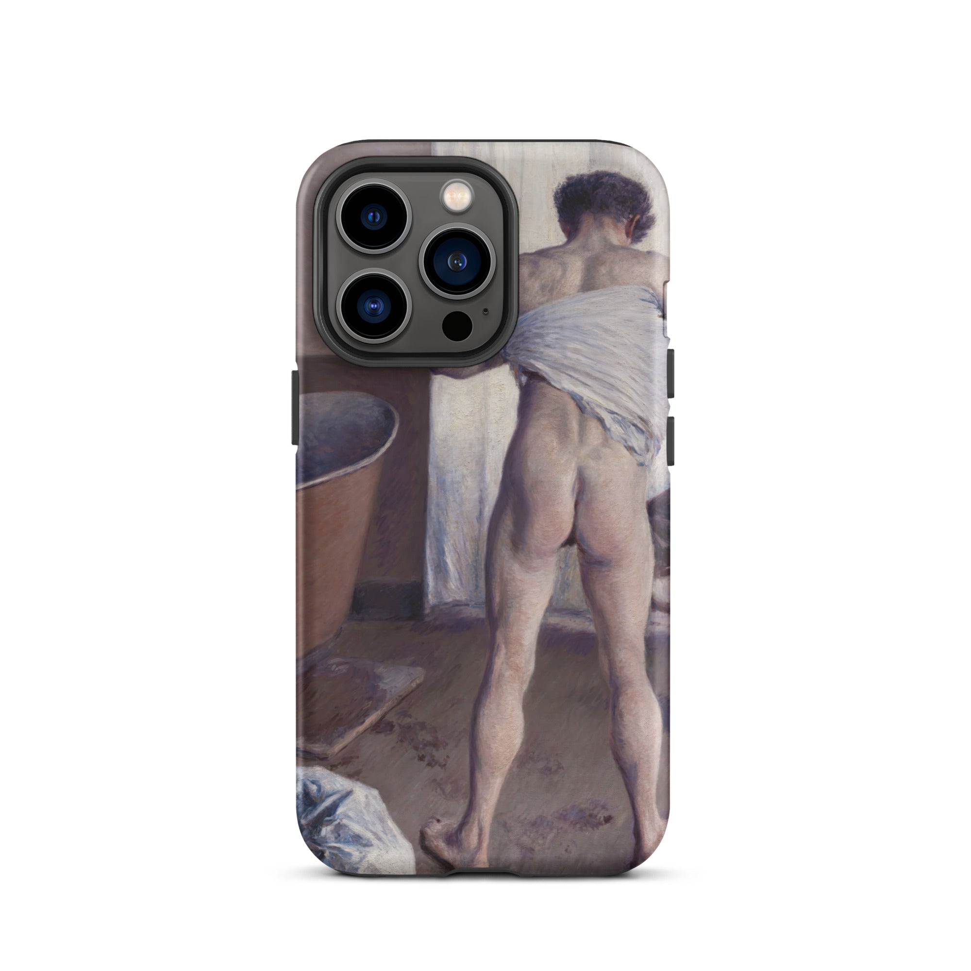 Nude Man at His Bath Gustave Caillebotte Iphone Case, 13 Pro / Matte, Phone Case Nude Art