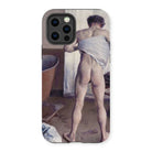 Nude Man at His Bath - Gustave Caillebotte Iphone Case, 13 Pro / Matte, Phone Case Classical Art Nude Painting