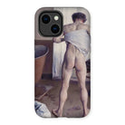 Nude Man at His Bath - Gustave Caillebotte Iphone Case, 14 Plus / Matte, Phone Case Classical Art Print Nude Figure Draped