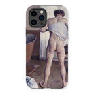 Nude Man at His Bath - Gustave Caillebotte Iphone Case, 14 Pro / Matte, Iphone Case Classical Art Print Nude Figure Draped