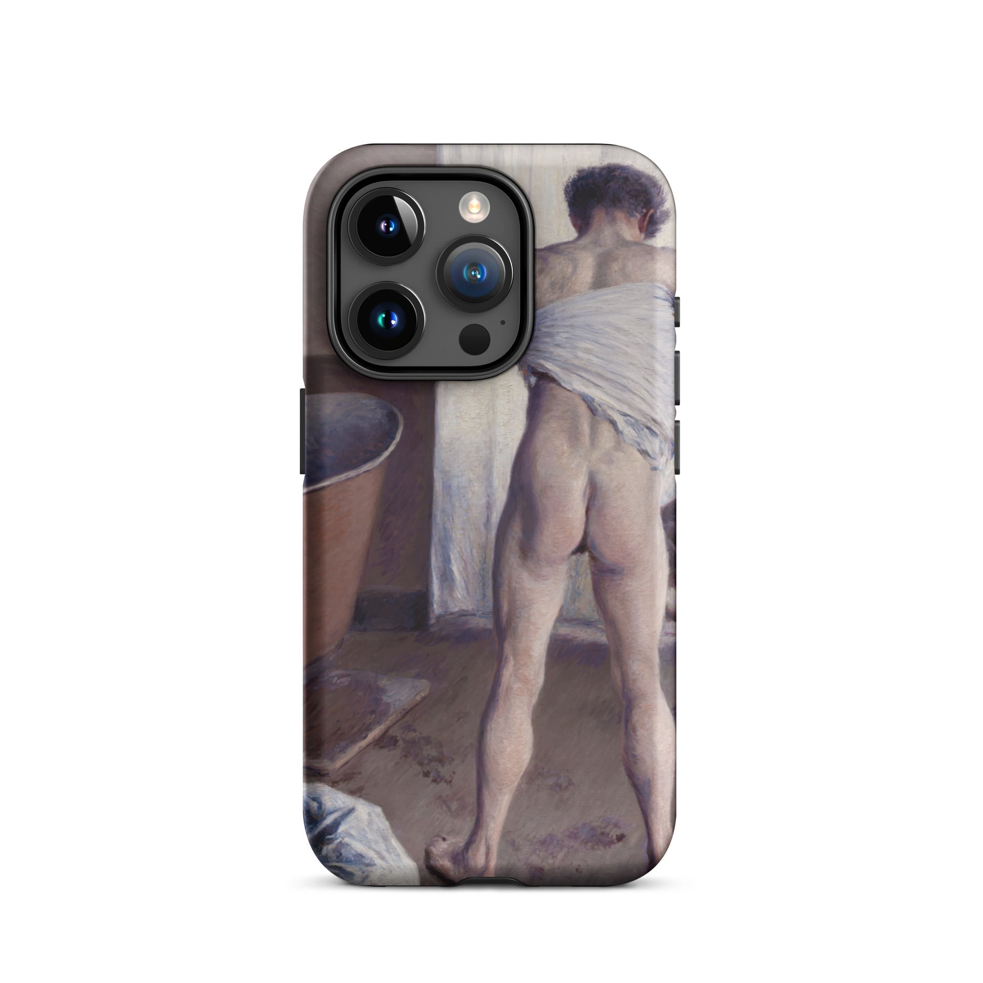 Nude Man at His Bath Gustave Caillebotte Iphone Case, 15 Pro / Matte, Phone Case Nude Figure