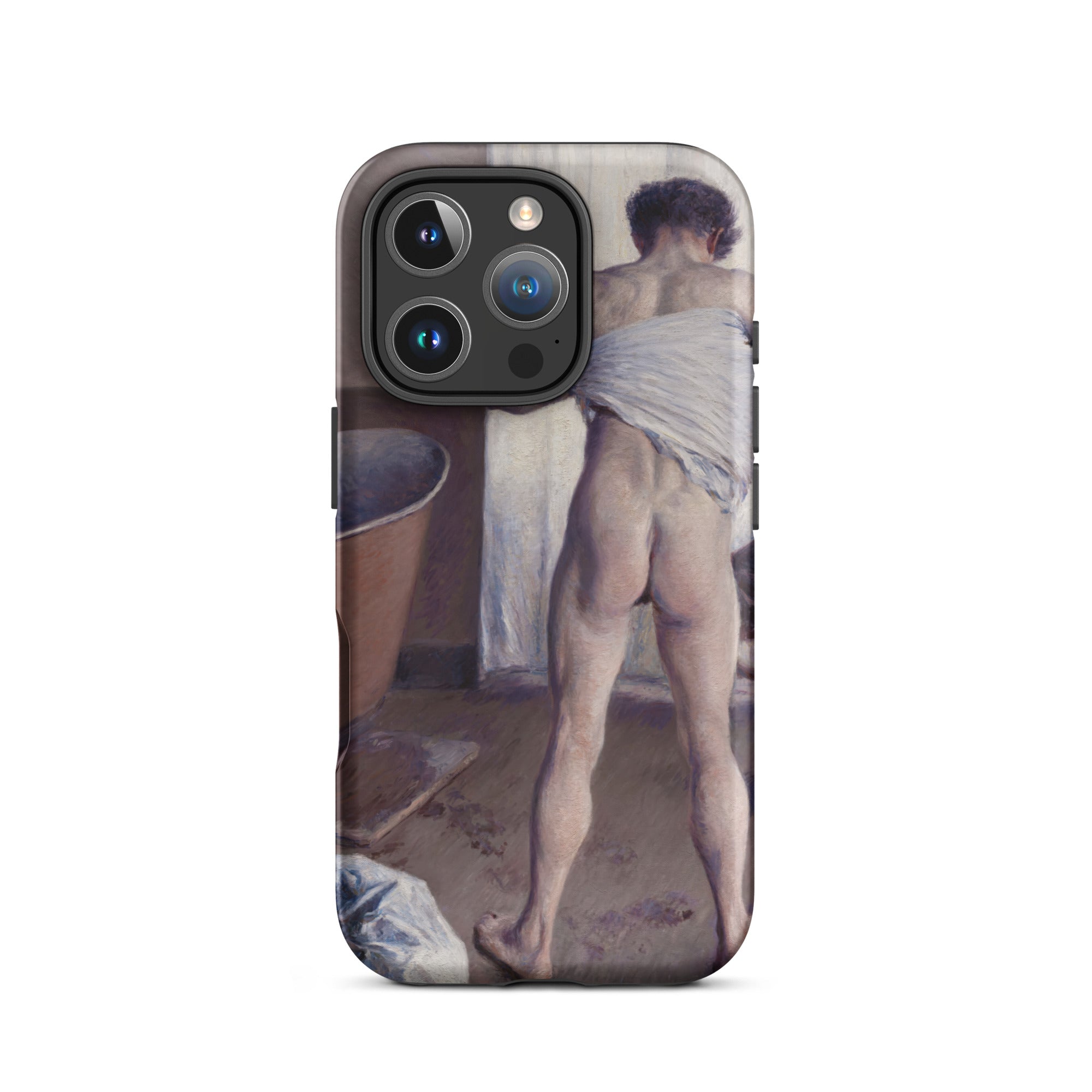 Nude Man at His Bath Gustave Caillebotte Iphone Case, 16 Pro / Matte, Phone Case Nude Painting