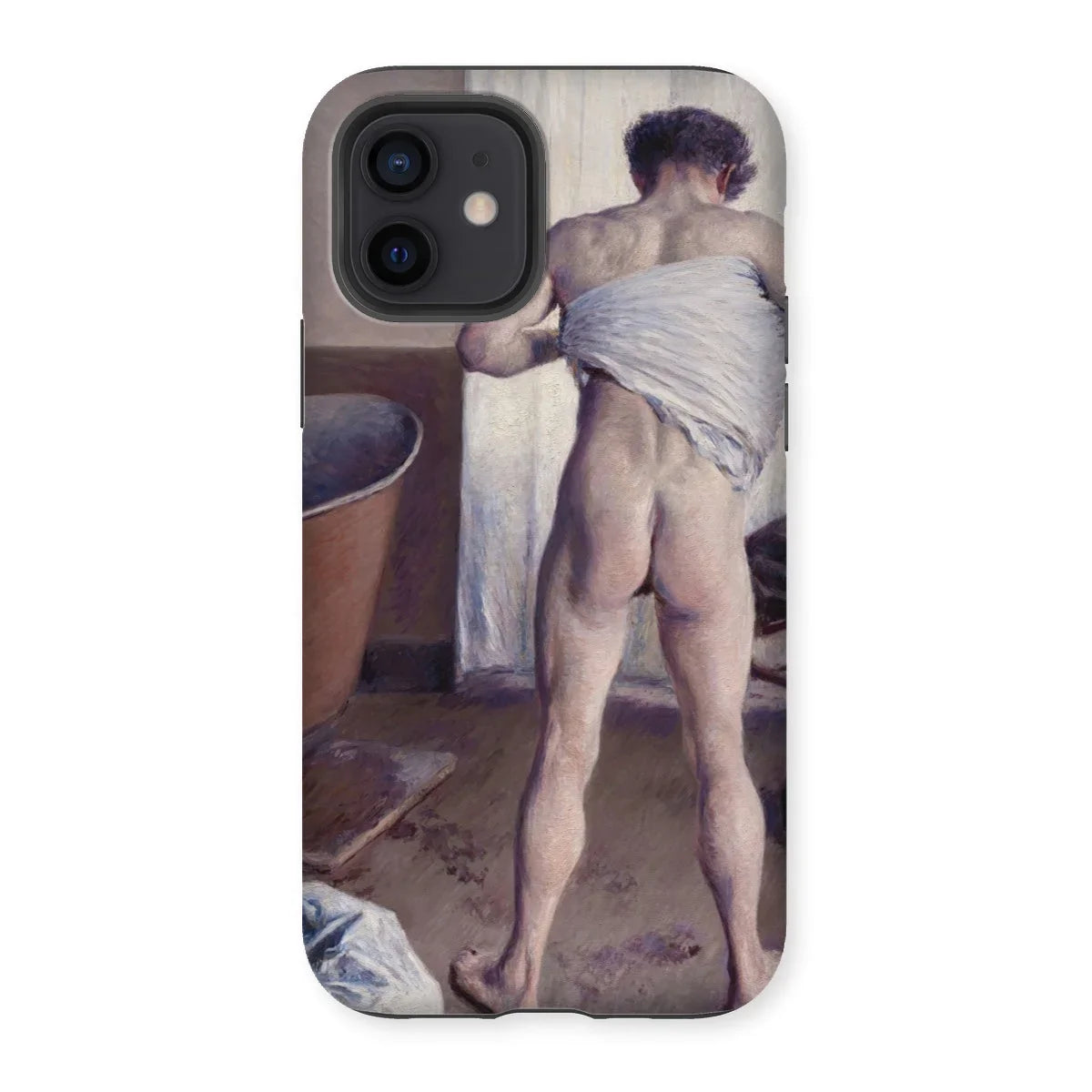 Nude Man at His Bath - Gustave Caillebotte Iphone Case - 12 / Matte