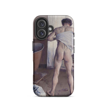 Nude Man at His Bath - Gustave Caillebotte Phone Case Iphone 16 / Matte Phone Case Nude Man Art Gustave Caillebotte’s Nude, Fleeting Scene,