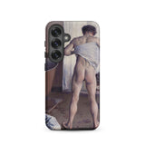 Nude Man at His Bath - Gustave Caillebotte Phone Case Samsung Galaxy S25 / Matte Phone Case Classical Painting Muscular Man Profile Wrapped
