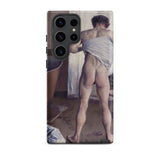 Nude Man at His Bath - Gustave Caillebotte Phone Case Samsung Galaxy S23 Ultra / Matte Phone Case Classical Painting Muscular Man Profile