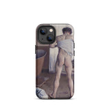 Nude Man at His Bath - Gustave Caillebotte Phone Case Iphone 13 Mini / Matte Phone Case Nude Man Gustave Caillebotte’s Nude, Fleeting
