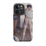 Nude Man at His Bath - Gustave Caillebotte Phone Case Iphone 15 Pro Max / Matte Phone Case Nude Figure Art Gustave Caillebotte’s Nude,
