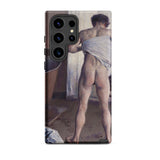 Nude Man at His Bath - Gustave Caillebotte Phone Case Samsung Galaxy S24 Ultra / Matte Sleek Black Phone Case Detailed Reproduction édouard