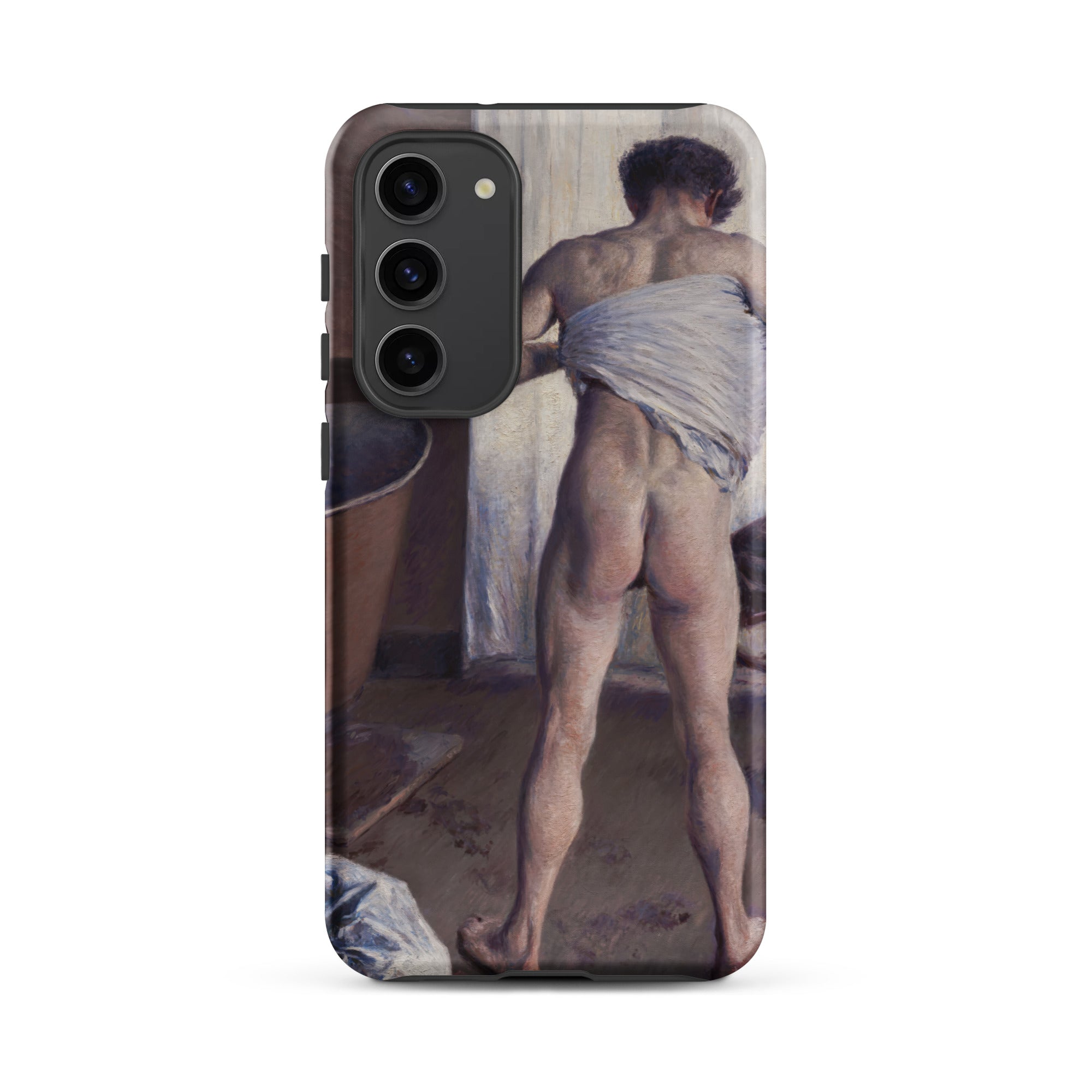 Nude Man at His Bath Gustave Caillebotte Samsung Case, Galaxy S23 Plus / Matte, Phone Case Classical Painting Man