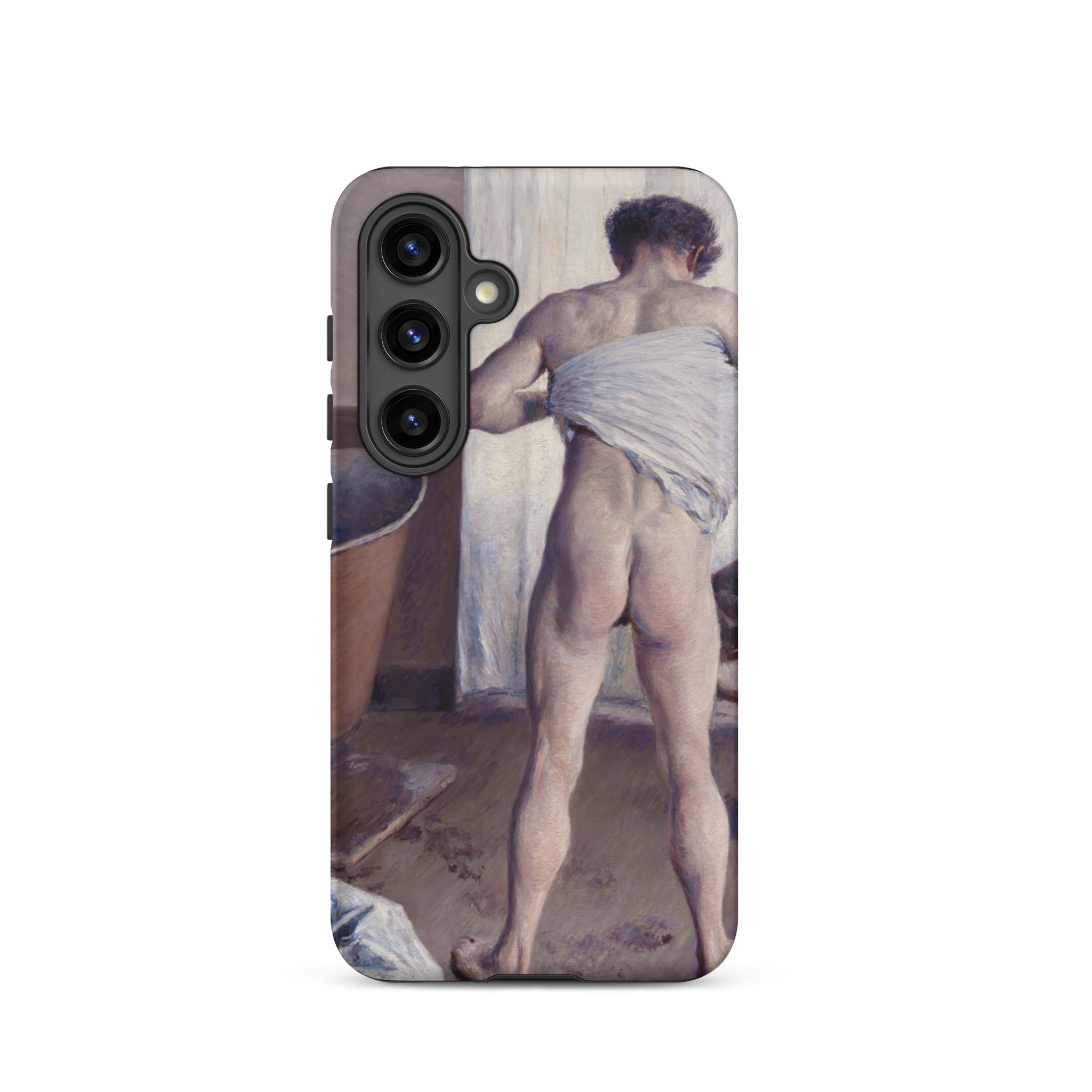 Nude Man at His Bath Gustave Caillebotte Samsung Case, Galaxy S24 / Matte, Smartphone Case Classical Painting Person