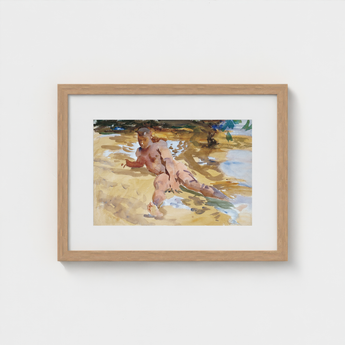 Nude Man on Beach - John Singer Sargent Art Print / Canvas, Watercolor Sucker Punch, Prints