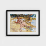 Nude Man on Beach - John Singer Sargent Art Print / Canvas, Watercolor Sucker Punch, Prints
