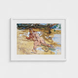 Nude Man on Beach - John Singer Sargent Art Print / Canvas, Watercolor Sucker Punch, Prints