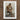 White Framed Artwork Seated Man Brown Tones Head Eugene Jansson Art, Lips Sealed, Instrument Hums