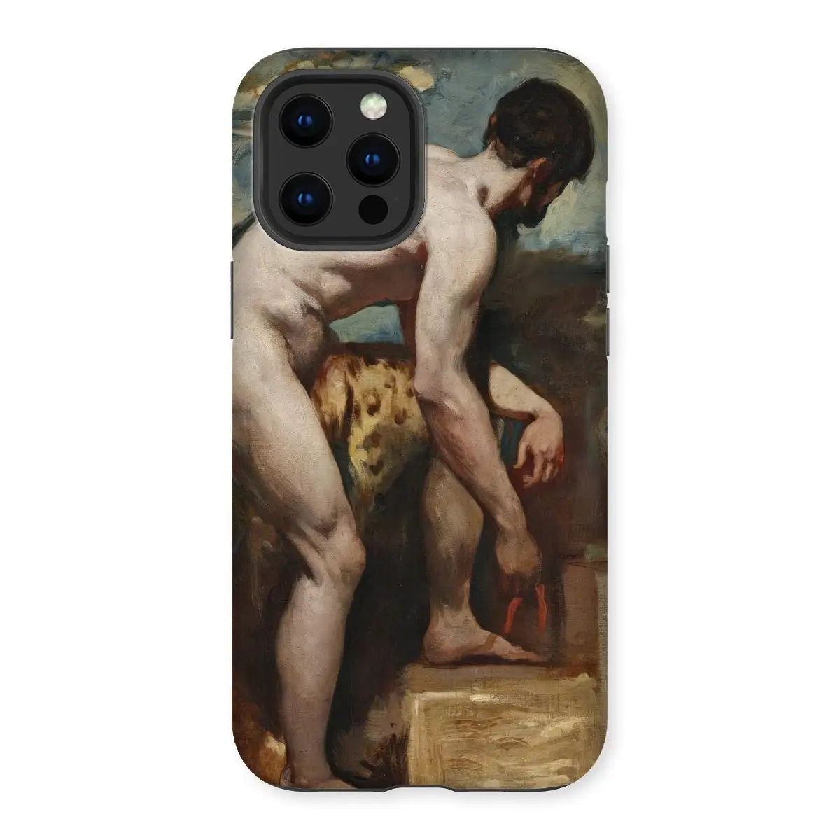 Nude Man Tying His Sandal - William Etty Art Iphone Case - 13 Pro Max / Matte - Mobile Phone Cases - Aesthetic Art