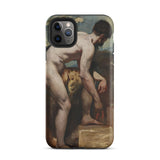 Nude Man Tying His Sandal - William Etty Iphone Case, 11 Pro Max / Matte, Artistic Phone Case