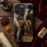 Naakte man die zijn sandaal strikt - William Etty iPhone-hoesje, Mobiele telefoonhoesjes, Toby Leon