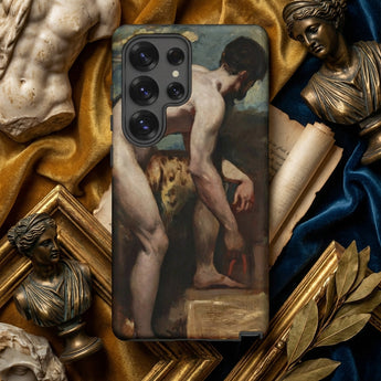 Nude Man Tying His Sandal - William Etty Phone Case, Mobile Cases, Toby Leon