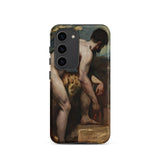 Nude Man Tying His Sandal - William Etty Samsung Case, Galaxy S23 / Matte, Phone Case Classical Painting Two Figures