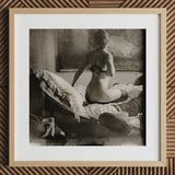 Nude Photograph of Marie Jordan - George Hendrik Breitner Art Print / Canvas, 12x12’’ / 31x31cm / Natural Frame / Matboard, Posters Prints