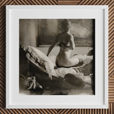 Nude Photograph of Marie Jordan - George Hendrik Breitner Art Print / Canvas, 12x12’’ / 31x31cm / White Frame / Matboard, Posters Prints &