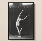 Nude Photograph of Mr. Loucelli - Arnold Genthe Art Print / Canvas, 12x18’’ / 31x46cm / Black Frame, Posters Prints & Visual Artwork, Toby