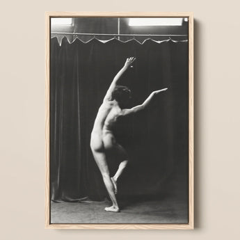 Nude Photograph of Mr. Loucelli - Arnold Genthe Art Print / Canvas, 12x18’’ / 31x46cm / Natural Frame, Posters Prints & Visual Artwork,
