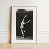 Nude Photograph of Mr. Loucelli - Arnold Genthe Art Print / Canvas, 12x18’’ / 31x46cm / White Frame / Matboard, Posters Prints & Visual