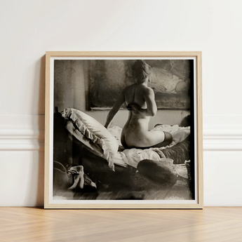 Black-and-white Framed Photograph Nude Woman Bed Encased Light George Hendrik Breitner, Incorporate Photography Systematically, Late 1880s