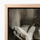 Light Wood-framed Canvas Print Black-and-white Photograph Figure Interior George Hendrik Breitner, Incorporate Photography Systematically,