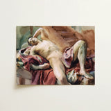 Nude Portrait of Nicola D’inverno - John Singer Sargent Art Print / Canvas, 16x12’’ / 41x31cm / Unframed / no Border, Posters Prints &