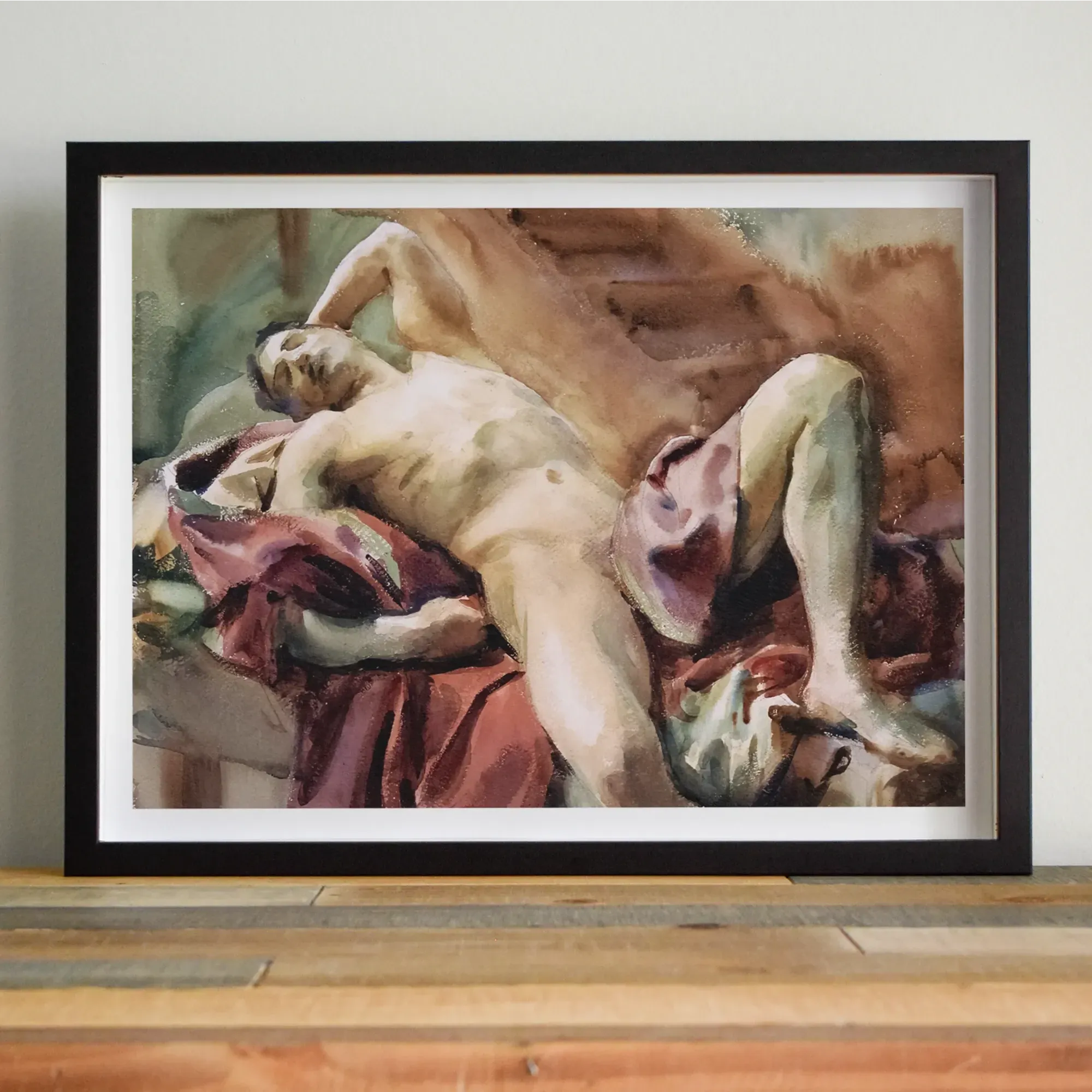 Nude Portrait Of Nicola D’inverno By John Singer Sargent Fine Art Print - Posters Prints & Visual Artwork - Aesthetic