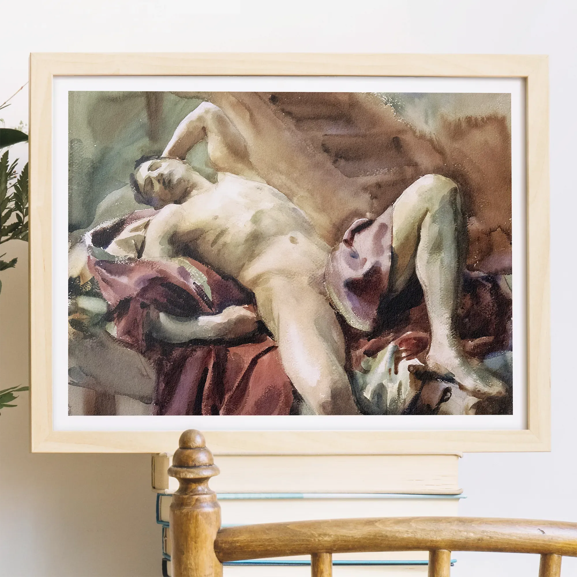 Nude Portrait Of Nicola D’inverno - John Singer Sargent Fine Art Print - Posters Prints & Visual Artwork - Aesthetic Art